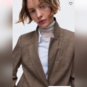 H&M Women's Brown Blazer Jacket
